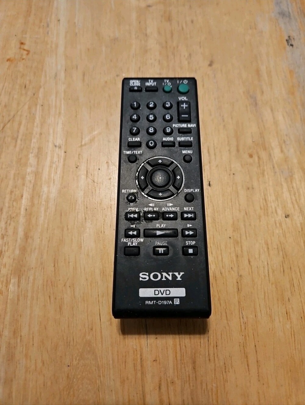 Genuine Sony RMT-D197A DVD Remote Control DVPSR201P DVP-SR210 DVPSR210P
